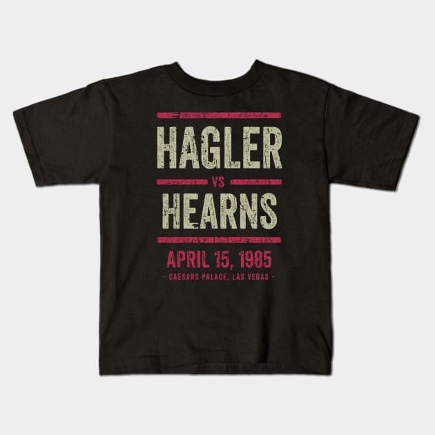 VINTAGE RETRO STYLE - Hagler vs Hearns 80S Kids T-Shirt by MZ212